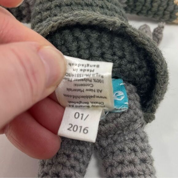 Pebble Knight Crocheted‎ Rattle Fair Trade Handmade - Picture 4 of 4